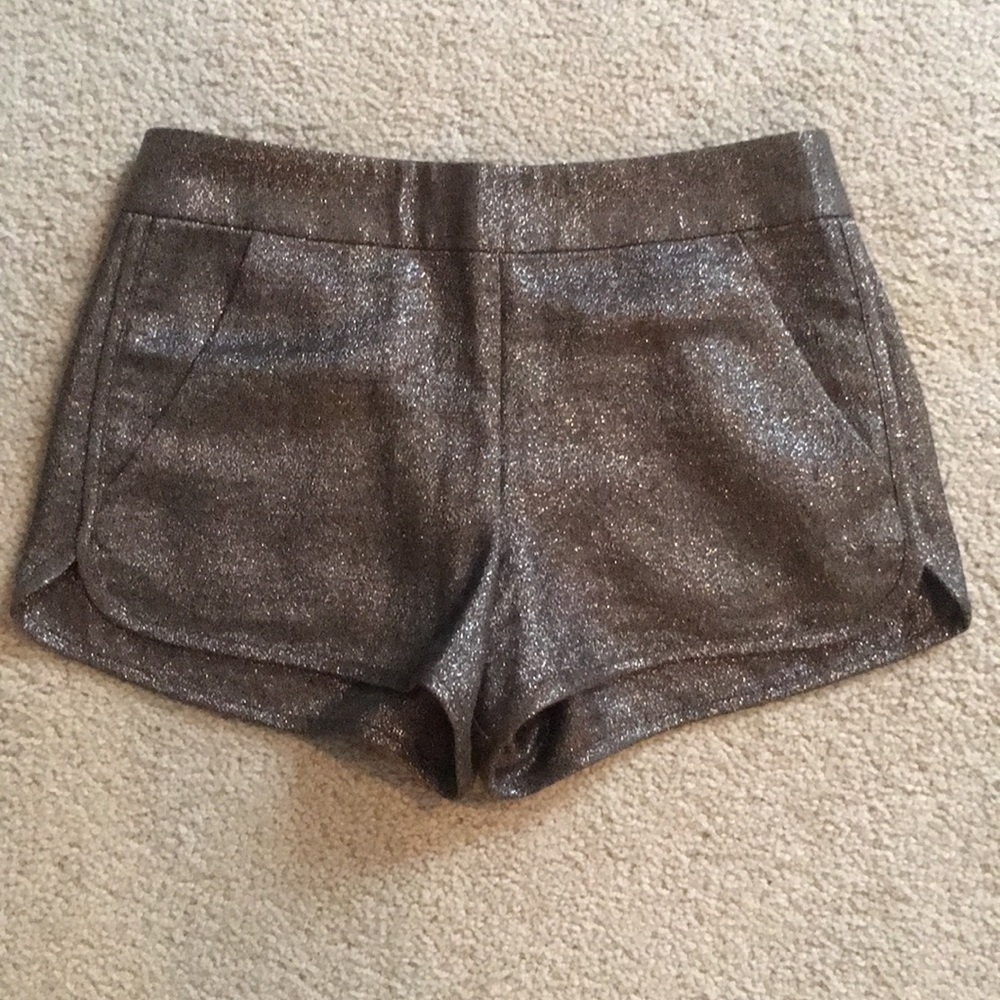 Brown metallic French Connection shorts Sz:0
